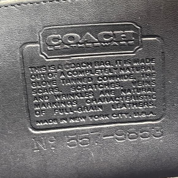 Coach Dinky Bag 9375 Leather Navy Blue Handbag Crossbody Purse - Picture 3 of 11